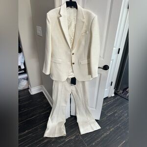 The Kooples Cream Suit Elegant Formal Attire